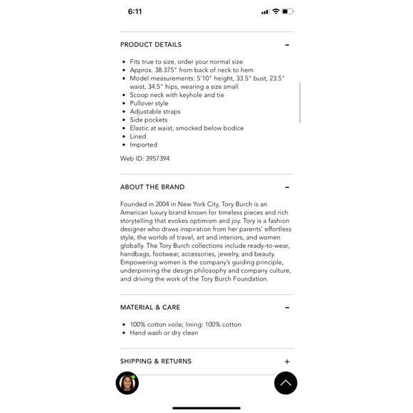 NWT Tory Burch Gingham Midi Beach Dress - Picture 7 of 13